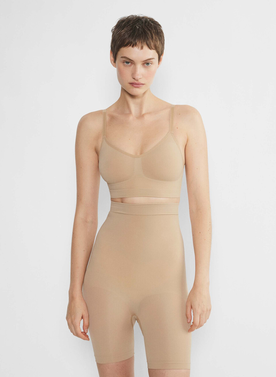shapeenhance scoop-bralette mjuk brun