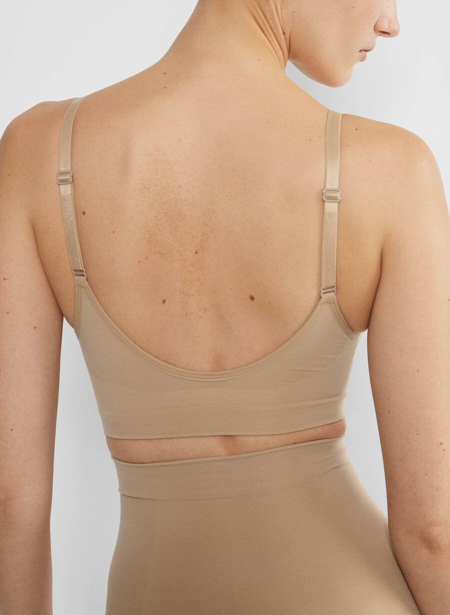 shapeenhance scoop-bralette mjuk brun