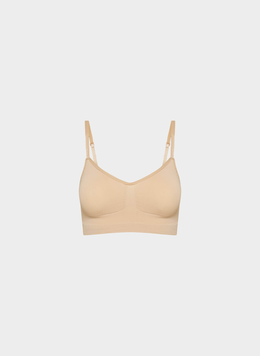 shapeenhance scoop-bralette mjuk brun