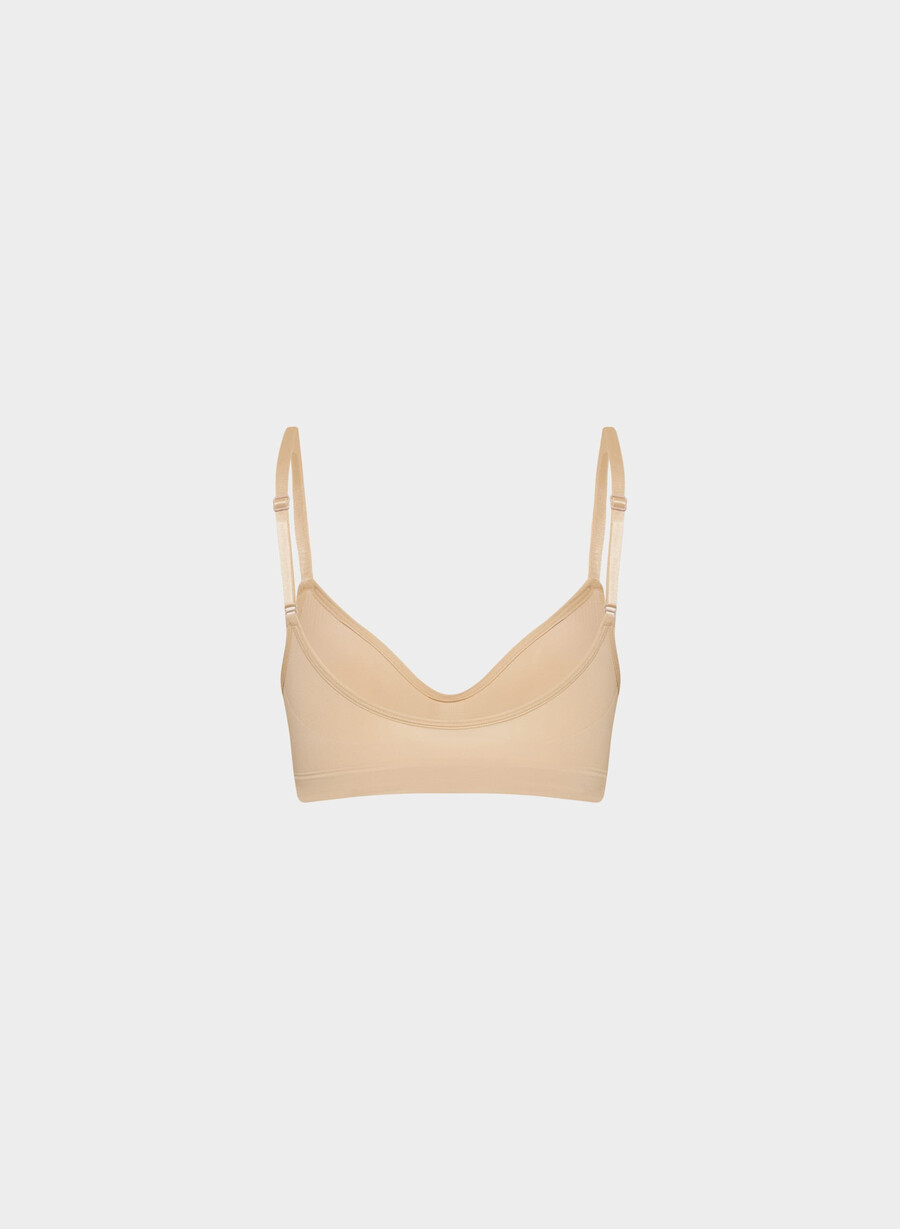 shapeenhance scoop-bralette mjuk brun