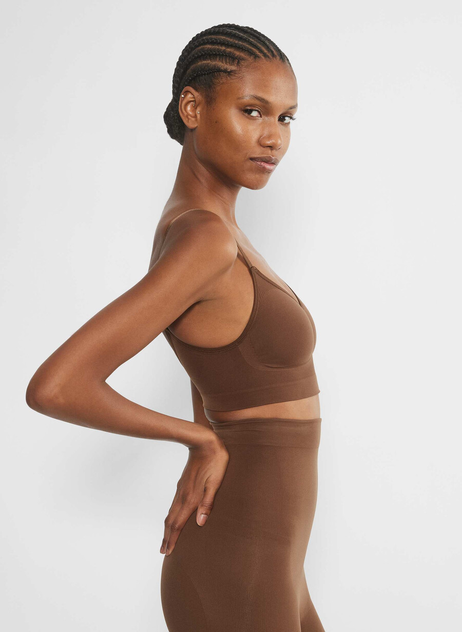 shapeenhance scoop-bralette med kakaobönor
