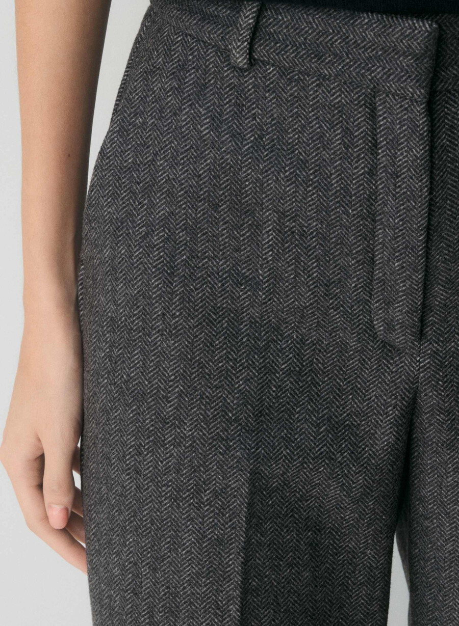 agency byxa - precision wool chaney svartgrÅ