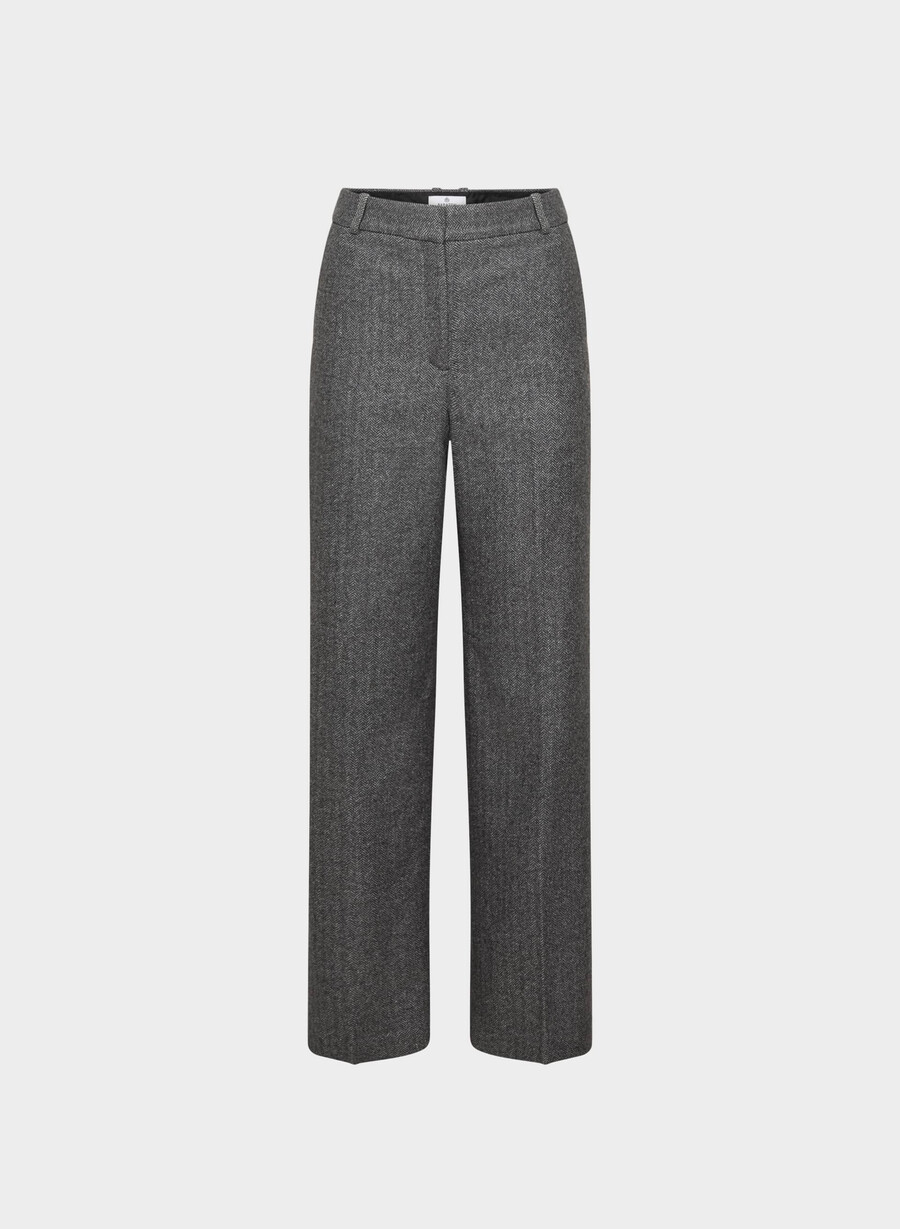 agency byxa - precision wool chaney svartgrÅ