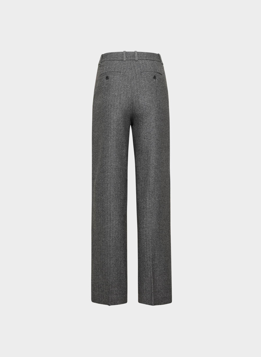 agency byxa - precision wool chaney svartgrÅ