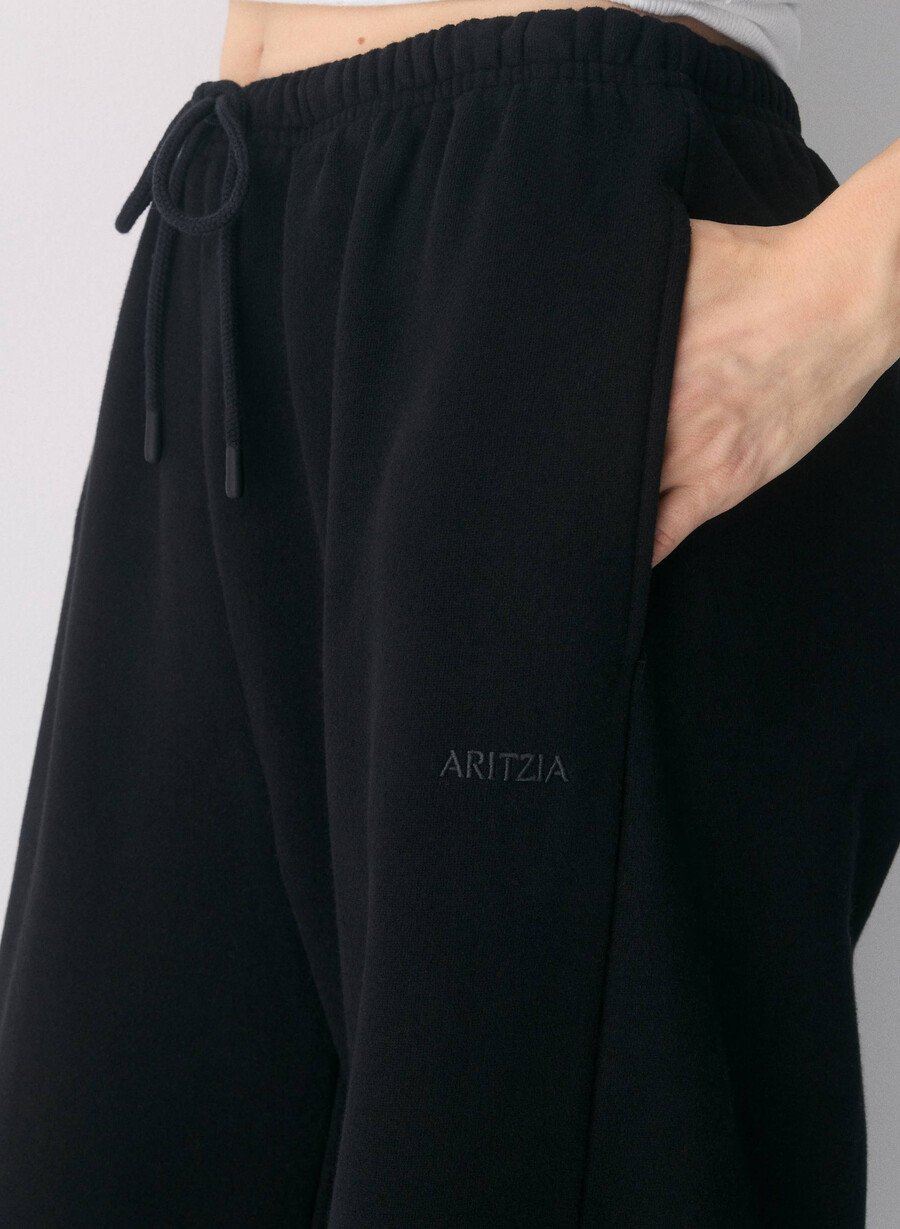 mysig fleece mega flutter mjukisbyxa svart