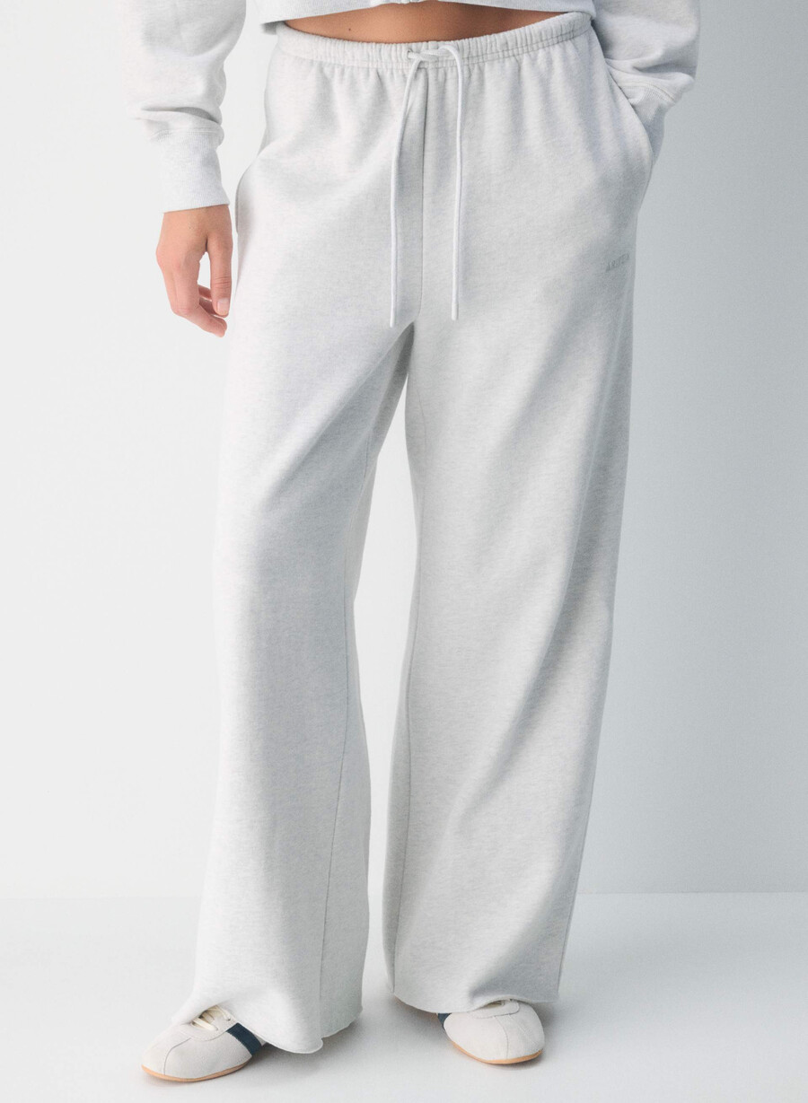 mysig sweatfleece mega flutter sweatpants heather cloud white