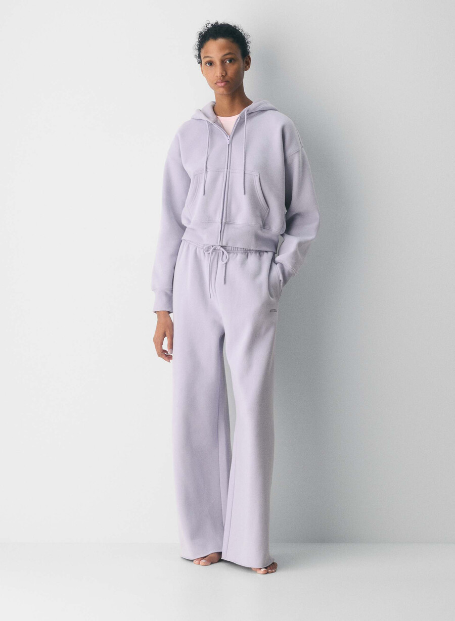 mysig sweatfleece mega flutter sweatpants wildblommor lila