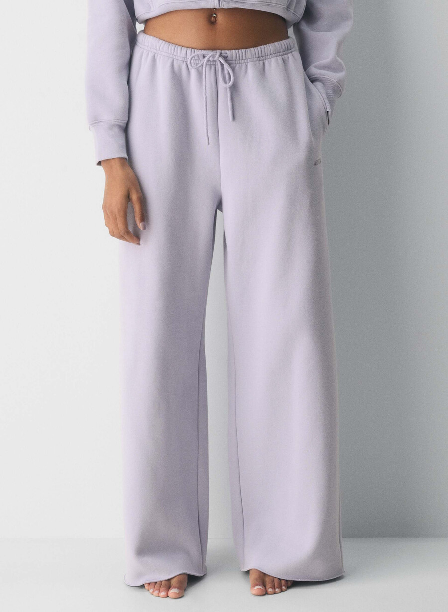 mysig sweatfleece mega flutter sweatpants wildblommor lila