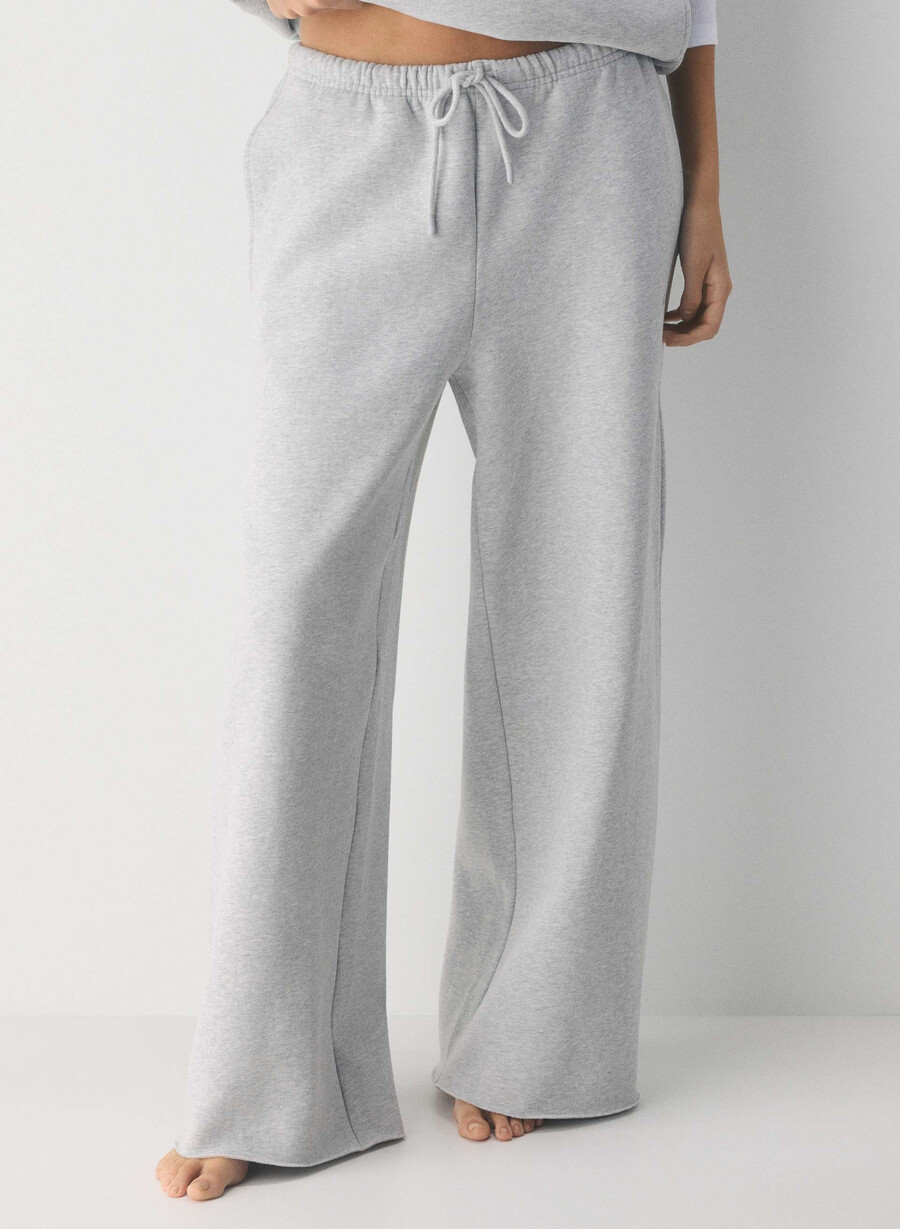 mysig sweatfleece mega flutter träningsbyxa ljungkrom