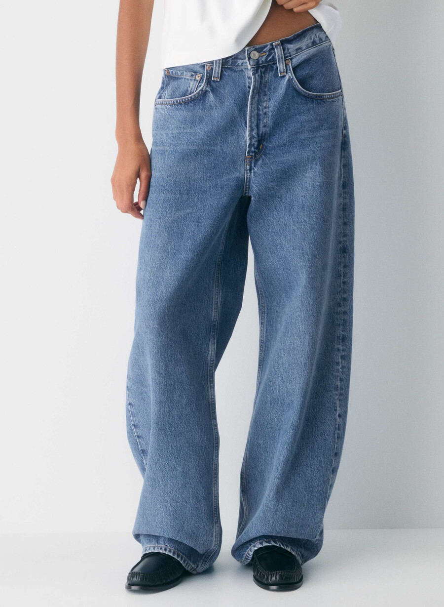 agolde lågskurna jeans myth