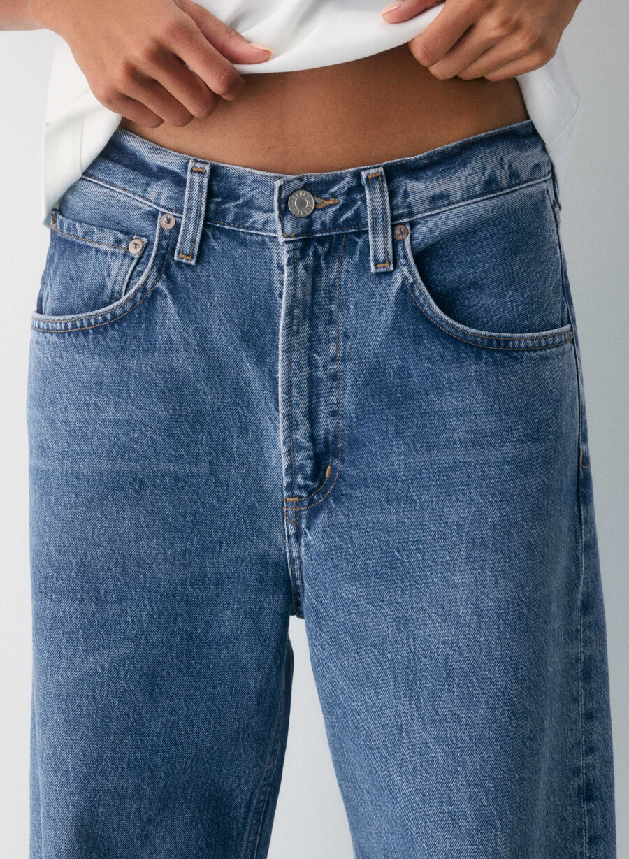agolde lågskurna jeans myth