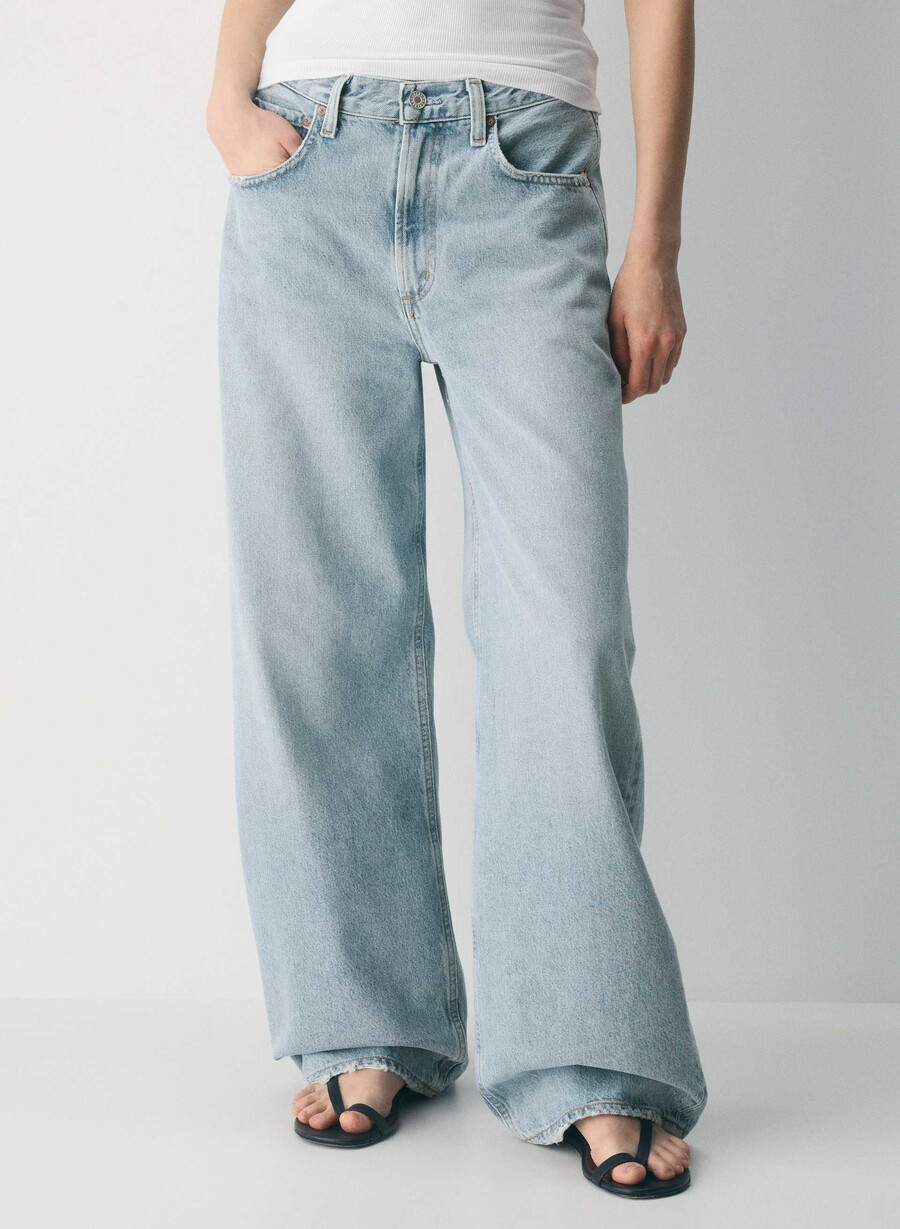 agolde lågskurna jeans force