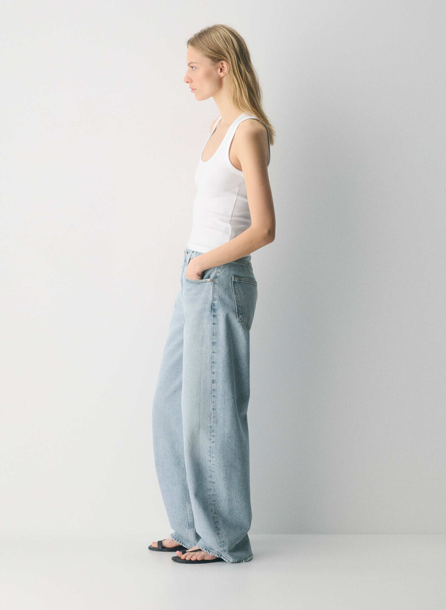 agolde lågskurna jeans force