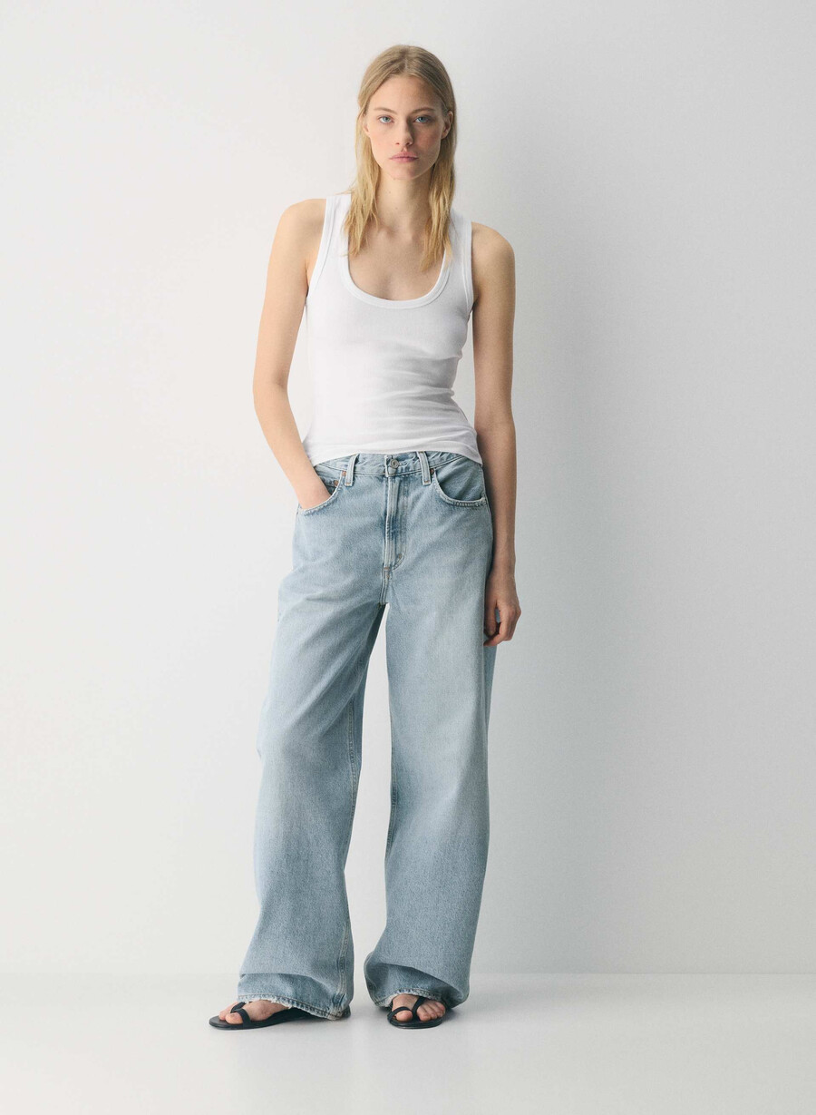 agolde lågskurna jeans force
