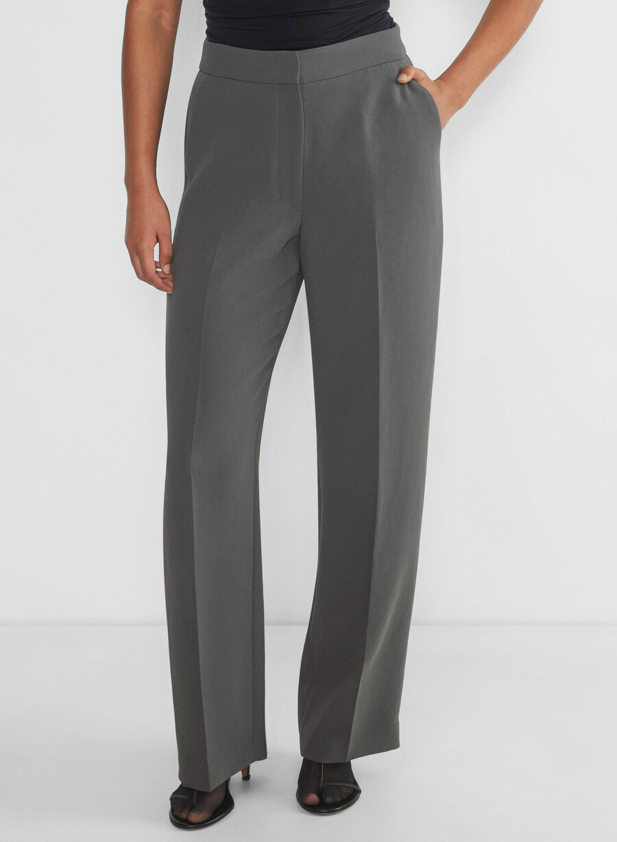 the limitless pant curve-fit - kräppig kolgrått