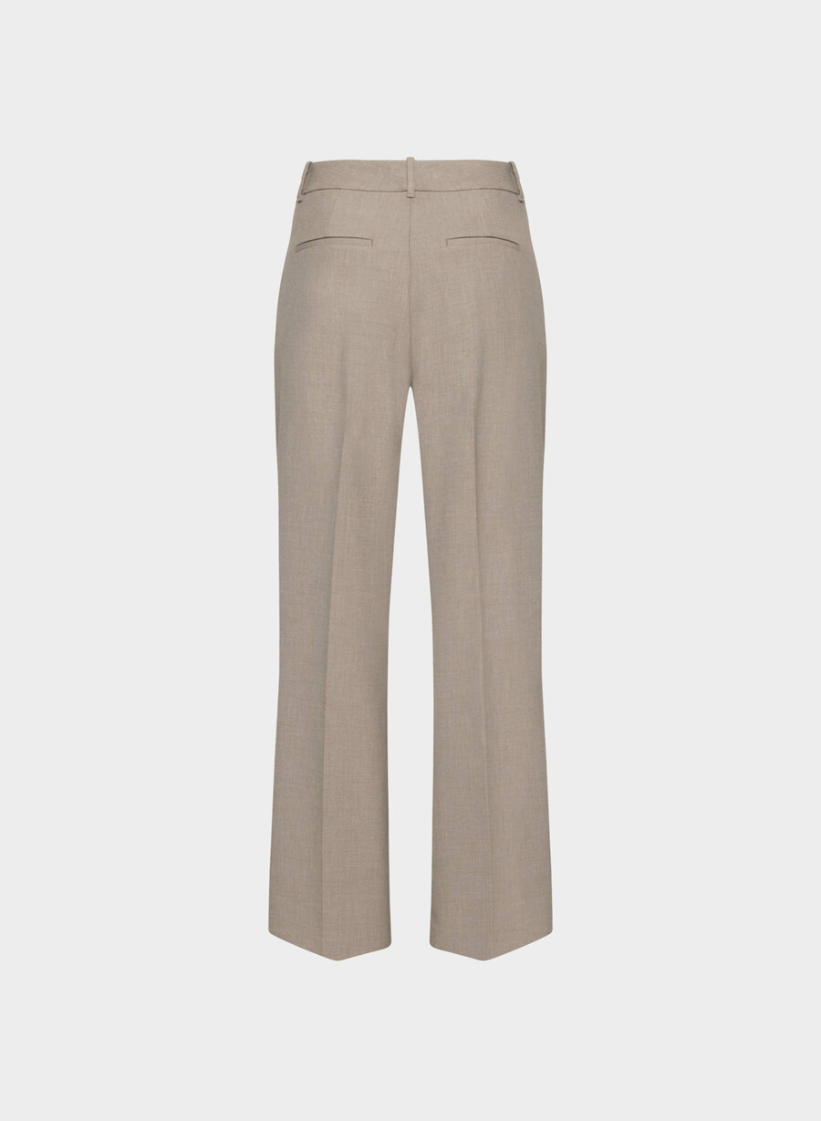 the effortless pant curve-fit - Återväsentlig heather nomad taupe