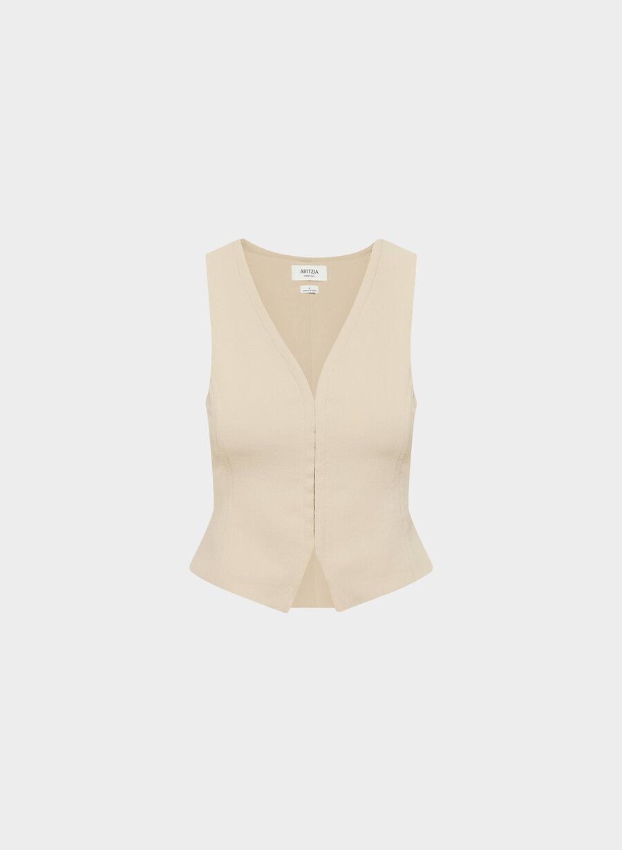 klädväst - crepette marcona beige
