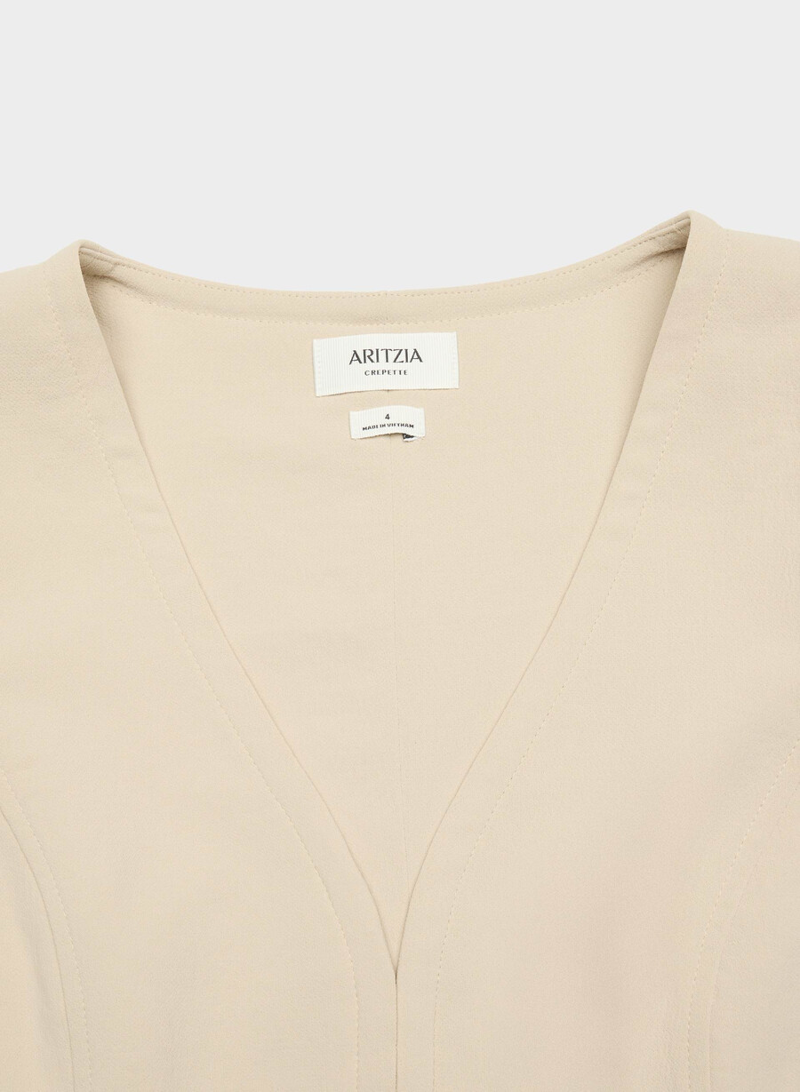 klädväst - crepette marcona beige