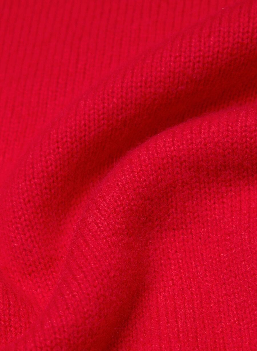 essential wool cashmere london cardigan blinkande rÖd