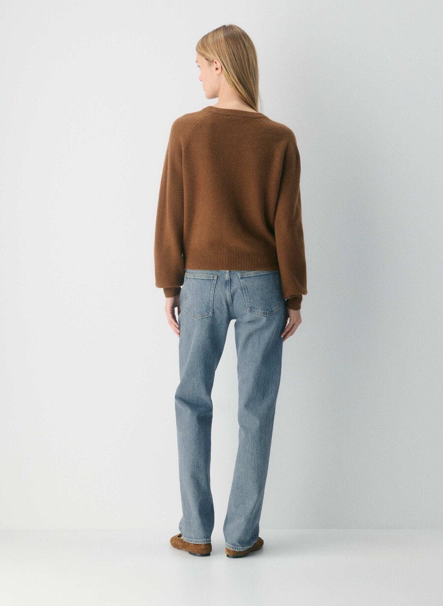 essential wool cashmere london cardigan chocolatier brown