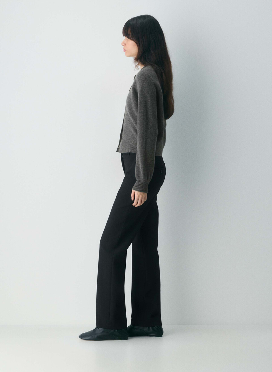 essential wool cashmere london cardigan ljunggrön