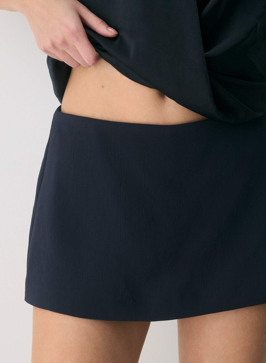 juvelkort skort - crepette dark night navy