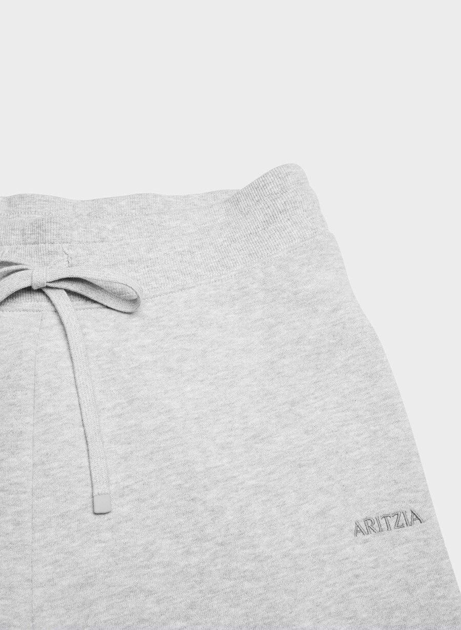 mysig fleece perfekta bandade mjukisbyxor i melange krom