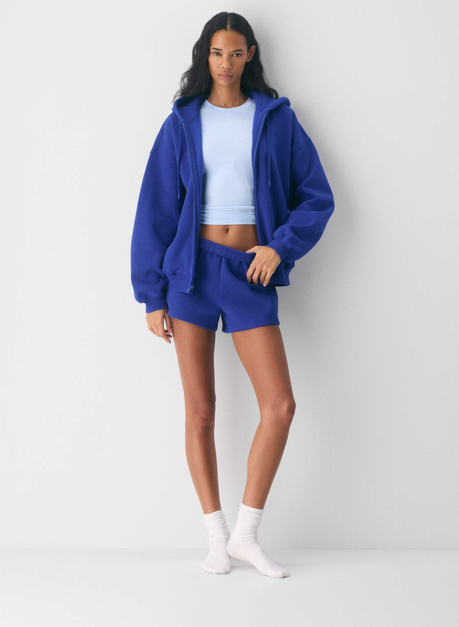 mysig fleece mega zip hoodie ablaze blÅ