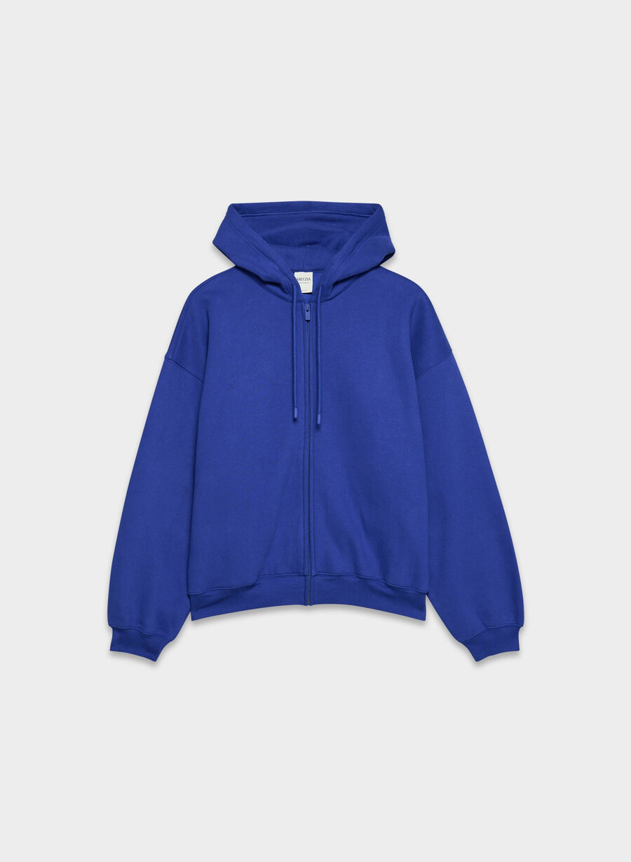 mysig fleece mega zip hoodie ablaze blÅ