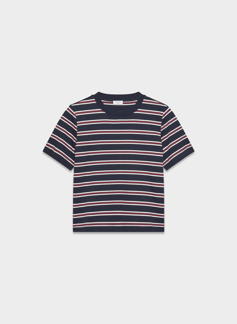 interlock bomullsfunktions-t-shirt dk nt nvy cordovan