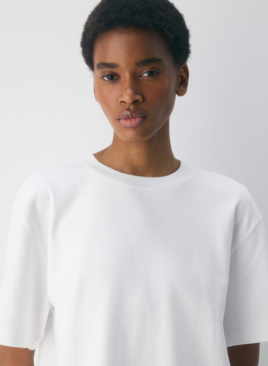 interlock bomull pegasus t-shirt vit