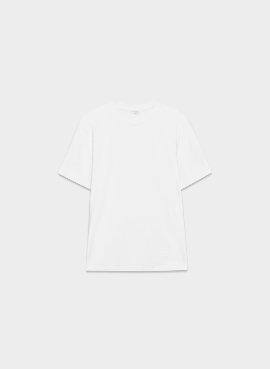interlock bomull pegasus t-shirt vit