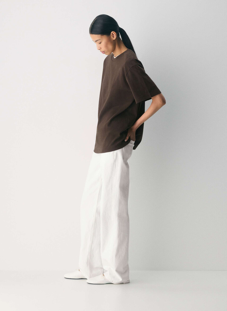 interlock cotton pegasus t-shirt mokkabrun