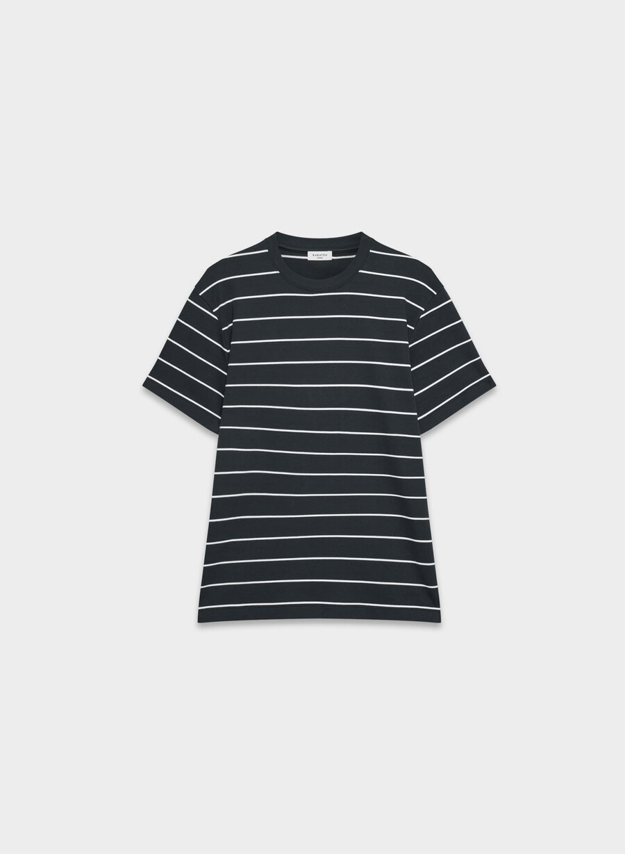 interlock cotton pegasus t-shirt mörk natt marinblåvit