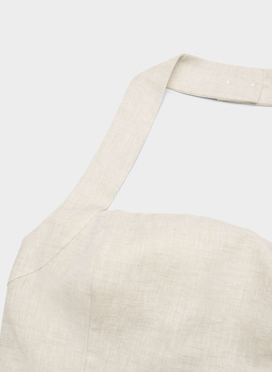 whisper linen halter top naturlig ecru