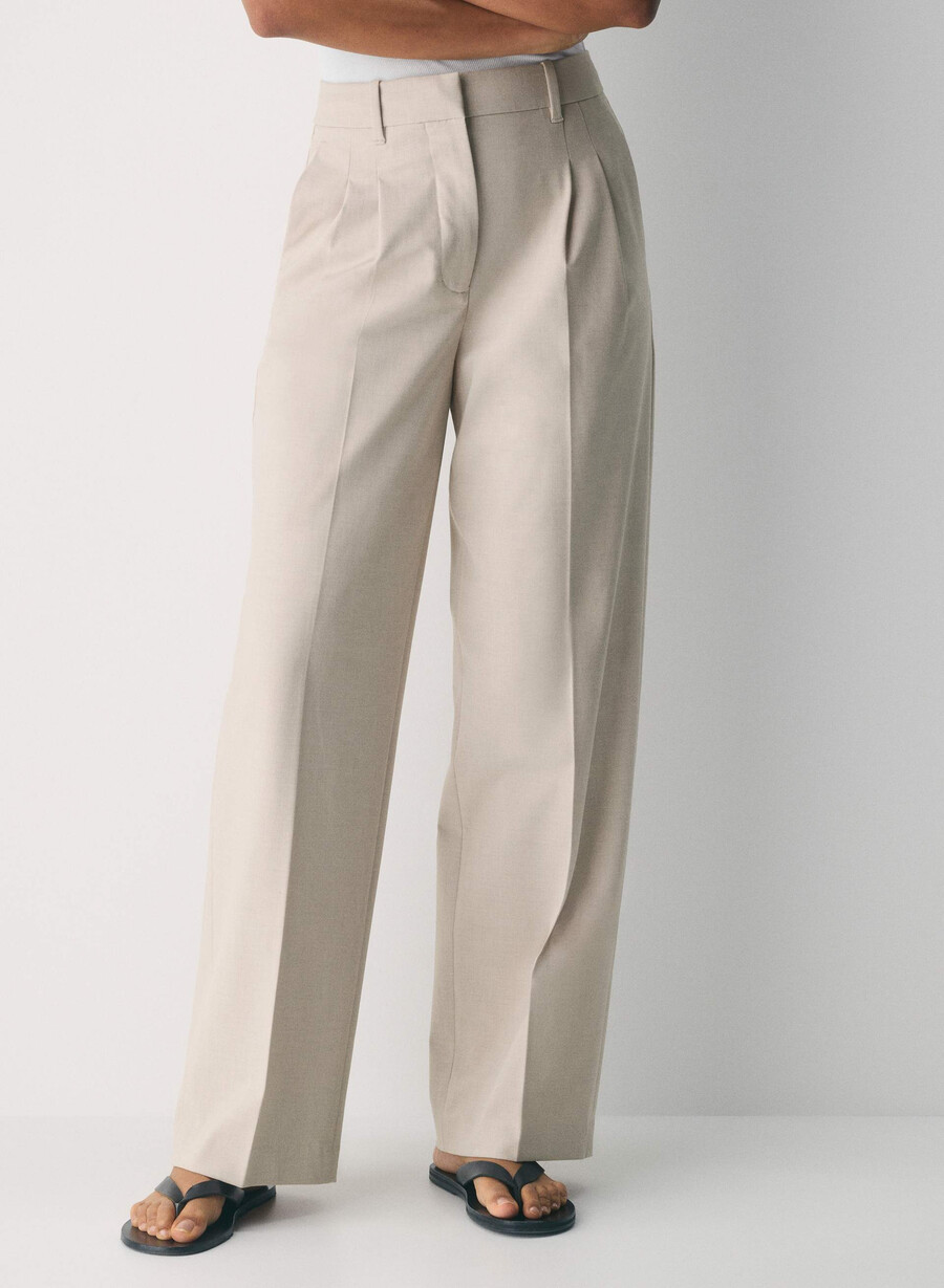 the effortless pant - reessential light heather matt pearl