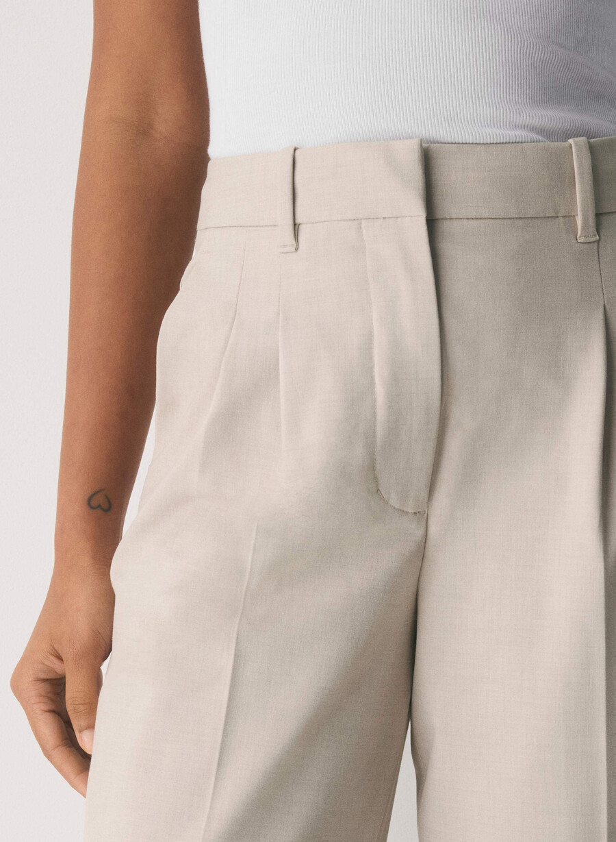 the effortless pant - reessential light heather matt pearl