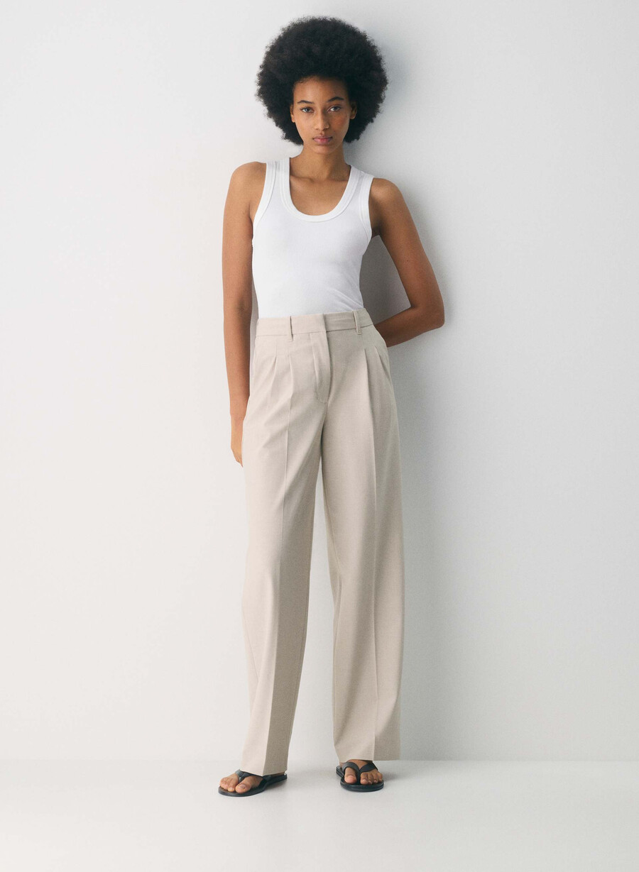 the effortless pant - reessential light heather matt pearl