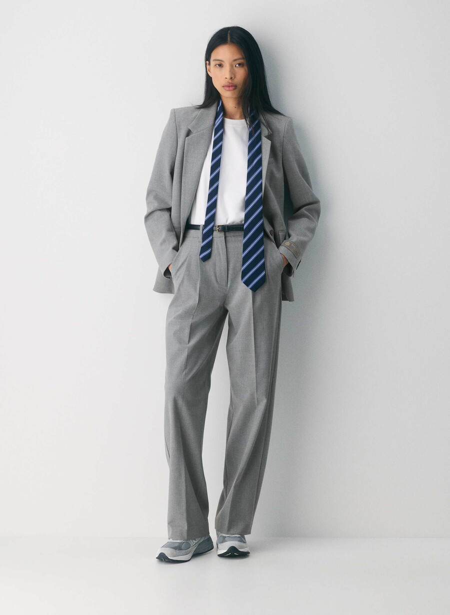 the effortless pant - reessential light heather mÖrkgrÅ