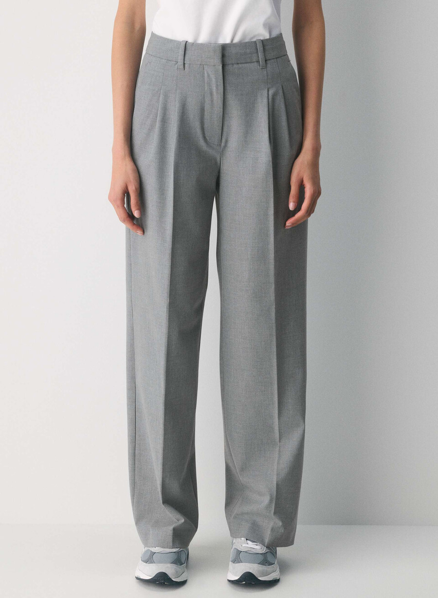 the effortless pant - reessential light heather mÖrkgrÅ