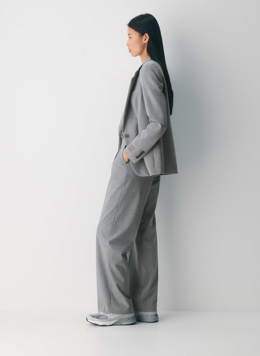 the effortless pant - reessential light heather mÖrkgrÅ