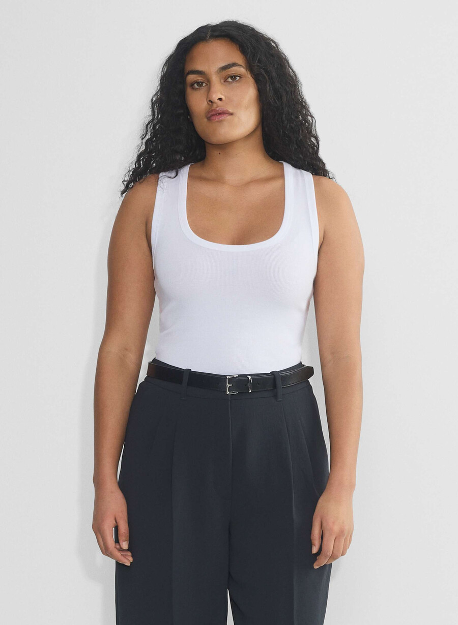 the effortless pant curve-fit cropped - crepette dark nat navy