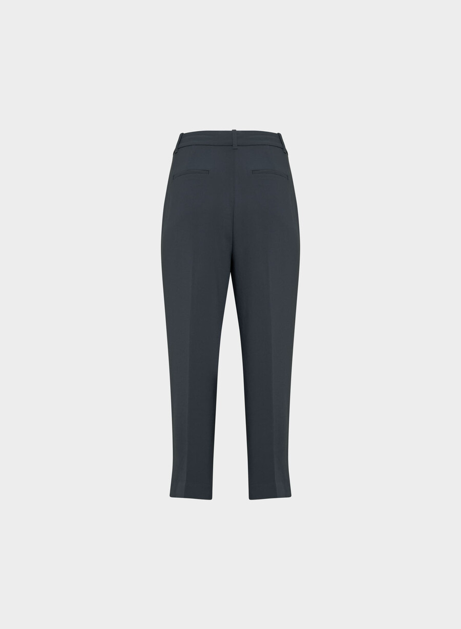 the effortless pant curve-fit cropped - crepette dark nat navy