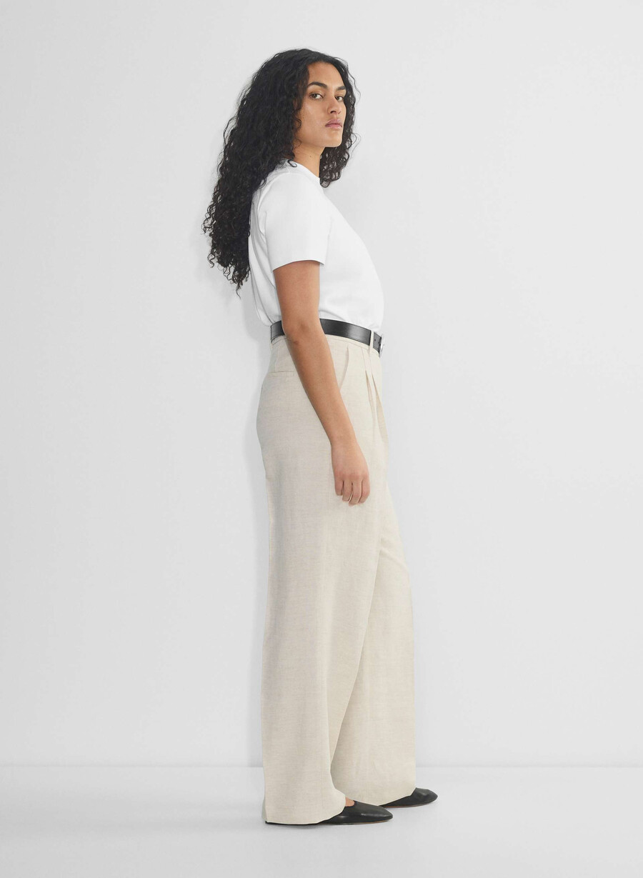 the effortless pant curve-fit – cruiselinen naturlig ecru