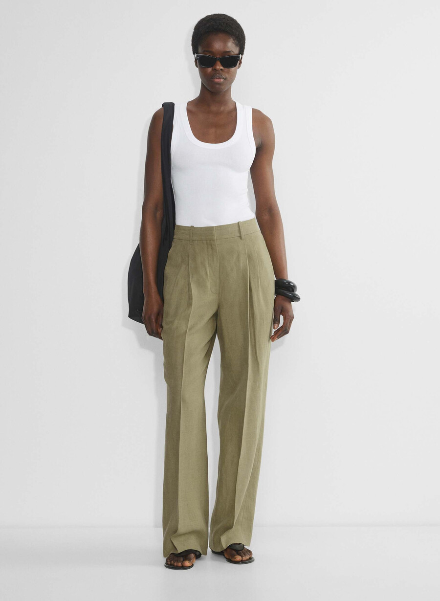 the effortless pant curve-fit - cruiselinen soltorkade oliv