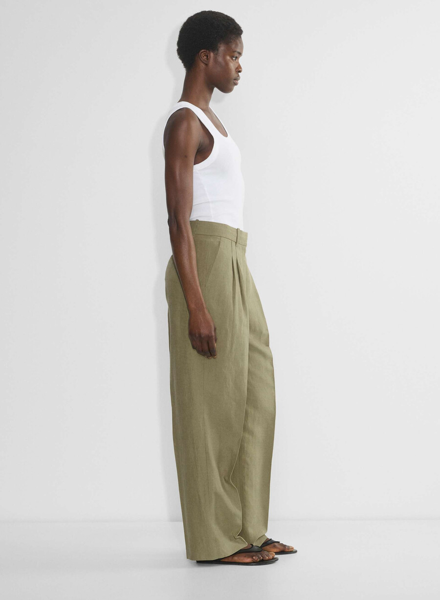 the effortless pant curve-fit - cruiselinen soltorkade oliv