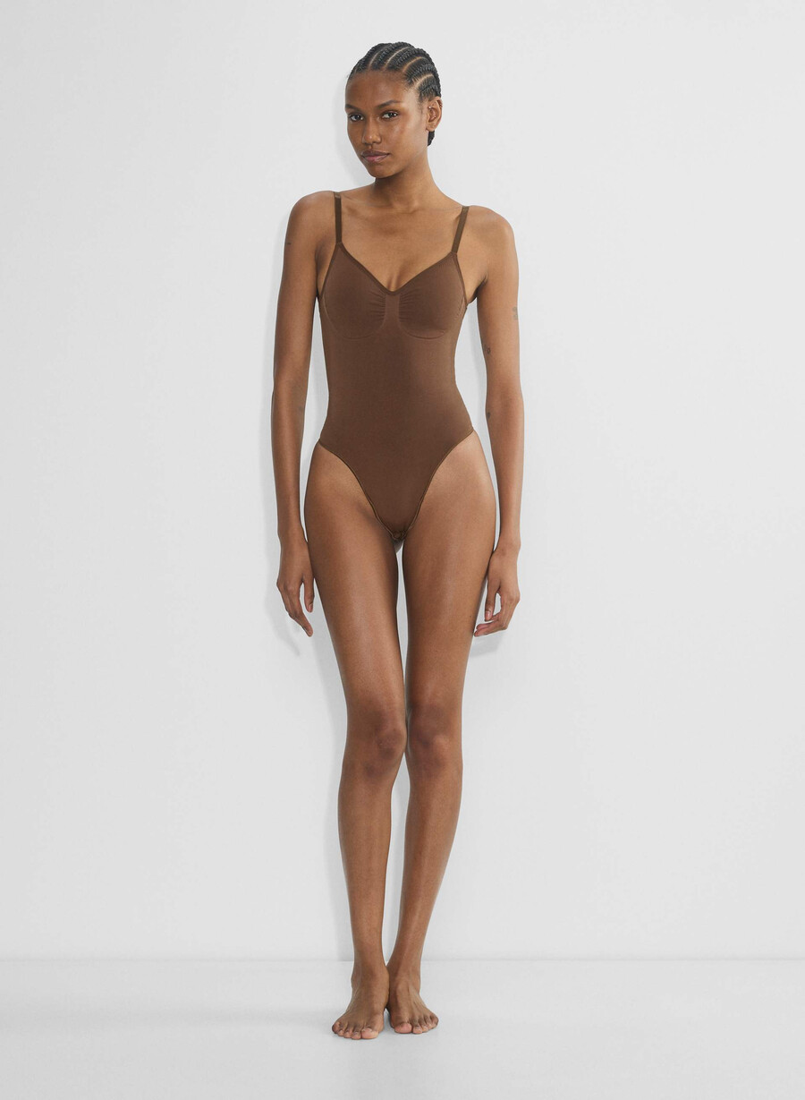 shapeenhance lågryggig thongbody cocoa bean