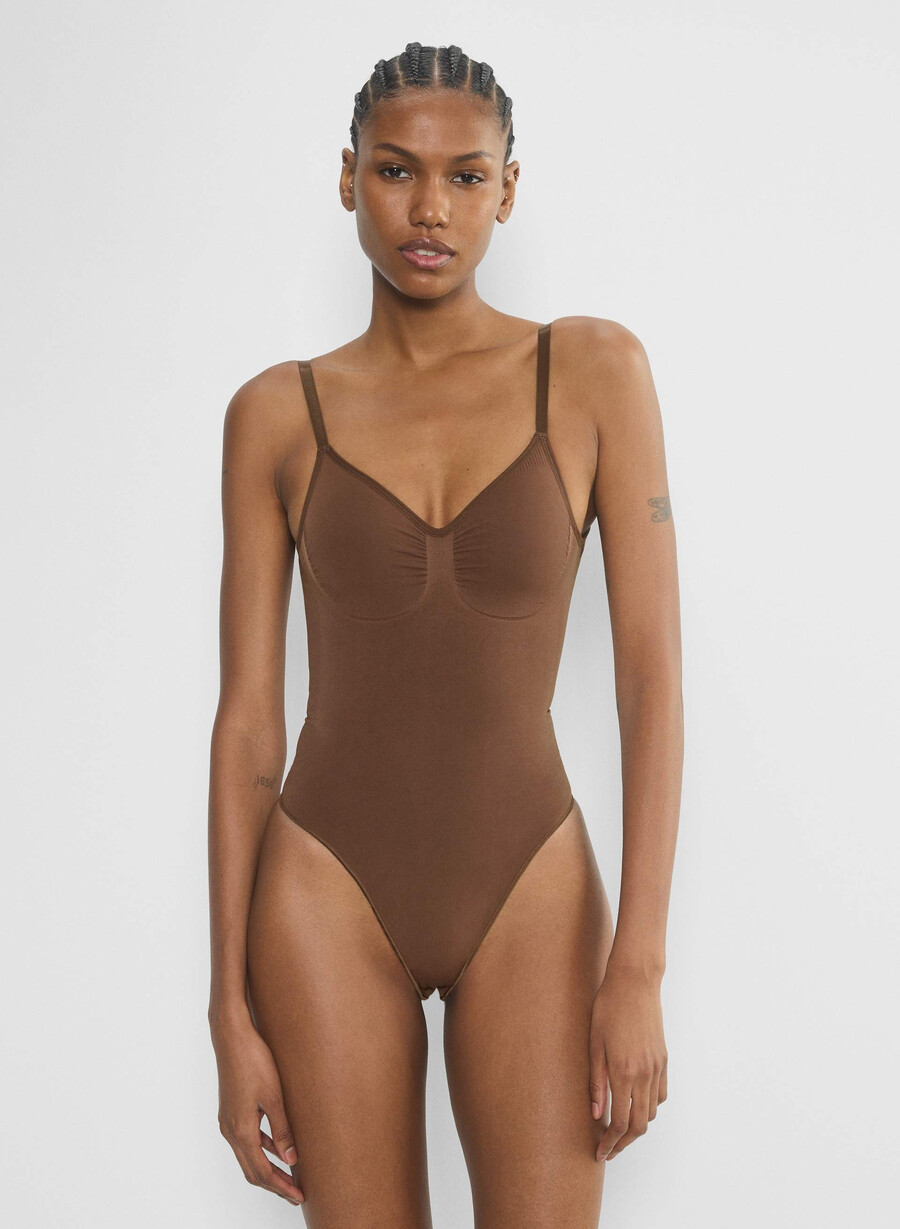 shapeenhance lågryggig thongbody cocoa bean