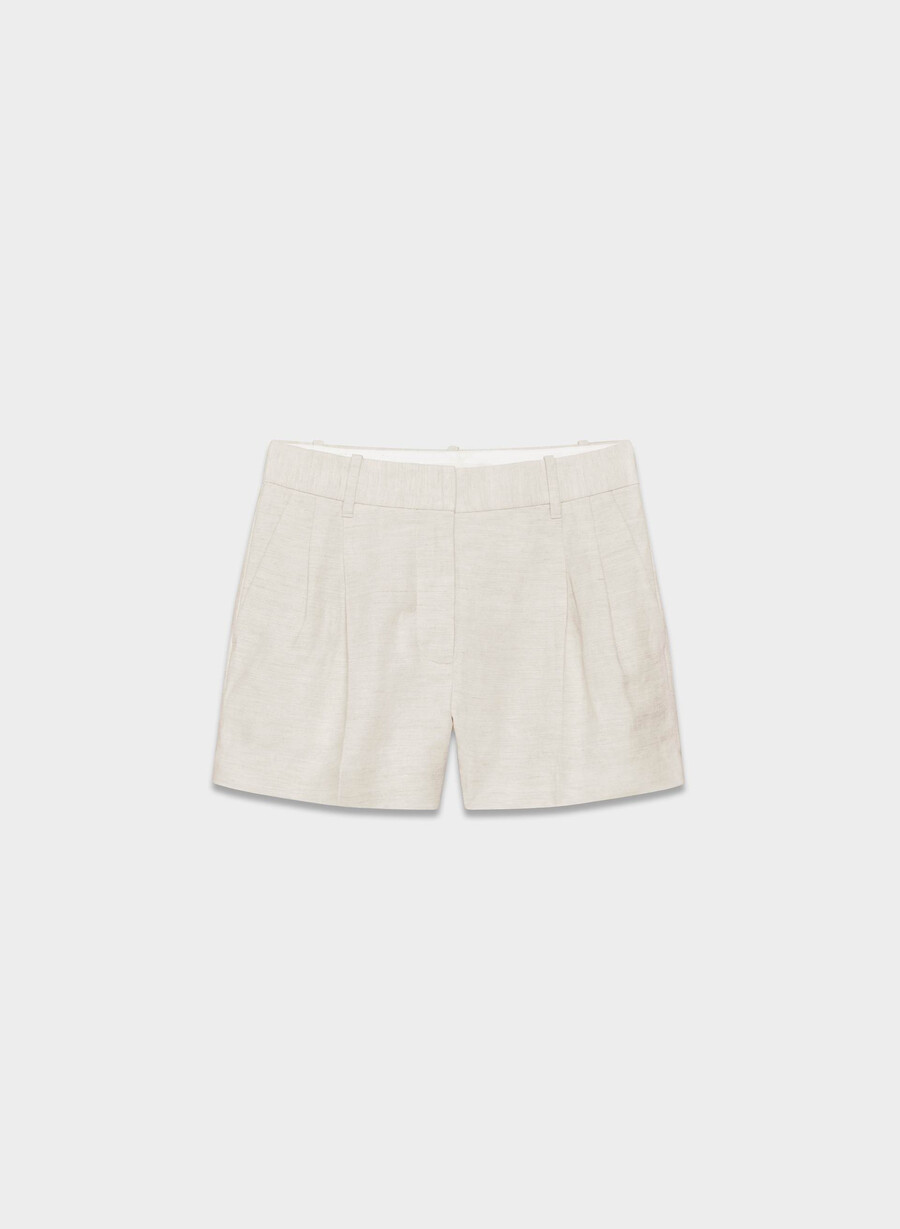 the effortless short mini - cruiselinen natural ecru