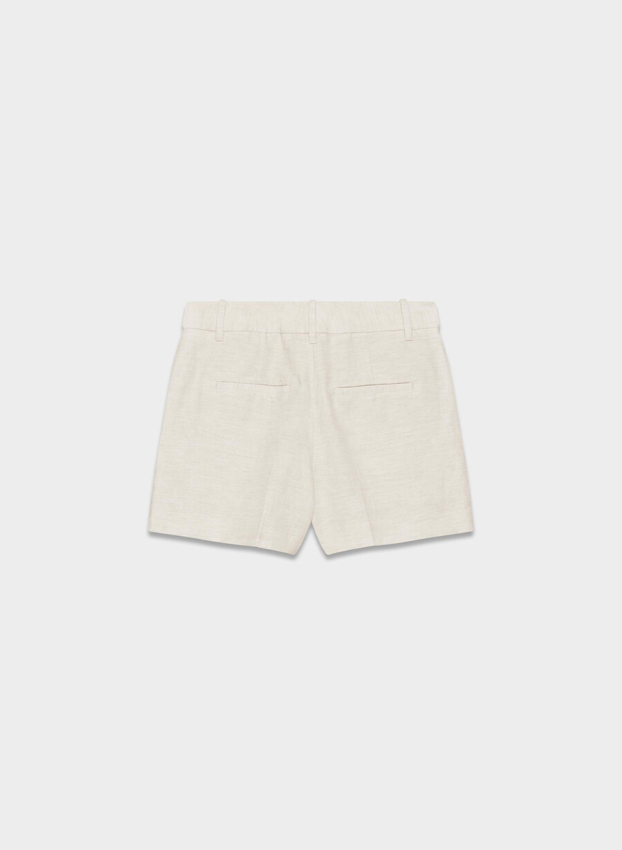 the effortless short mini - cruiselinen natural ecru